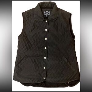 Cutter & Buck Men’s Vest‎ Size L Navy Blue Quilted Snap Front Pockets Casual